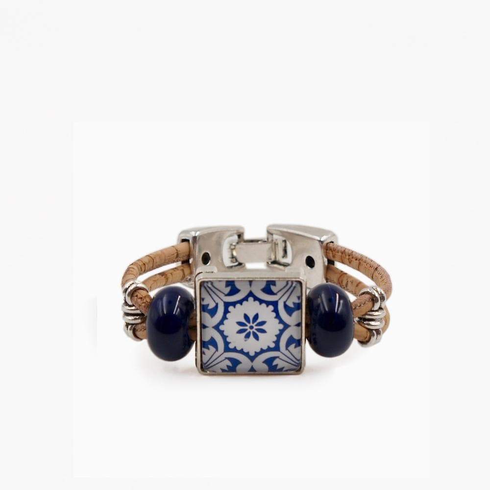 luisa-paix-o-azulejo-bracelet-li-ge-fermoir-m-tal-16-5-cm image 1