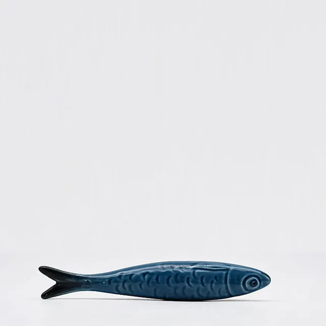 luisa-paix-o-sardine-caldas-da-rainha-c-ramique-bleue-19-cm image 1