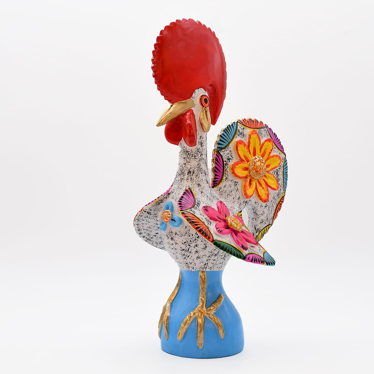 luisa-paix-o-d-coration-coq-de-barcelos-c-ramique-blanc-40cm image 6