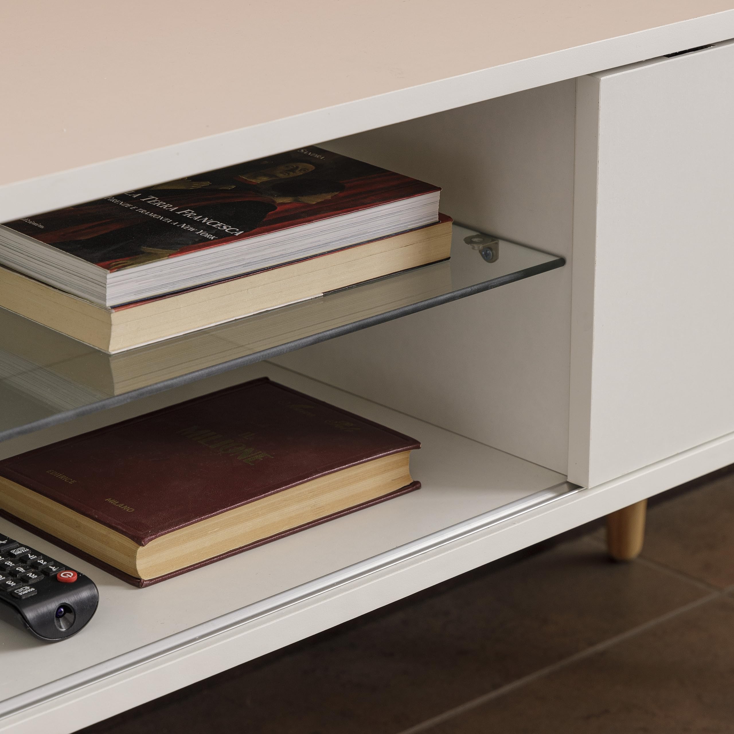 baroni-home-mobili-meuble-tv-blanc-porte-coulissante-150-cm image 4