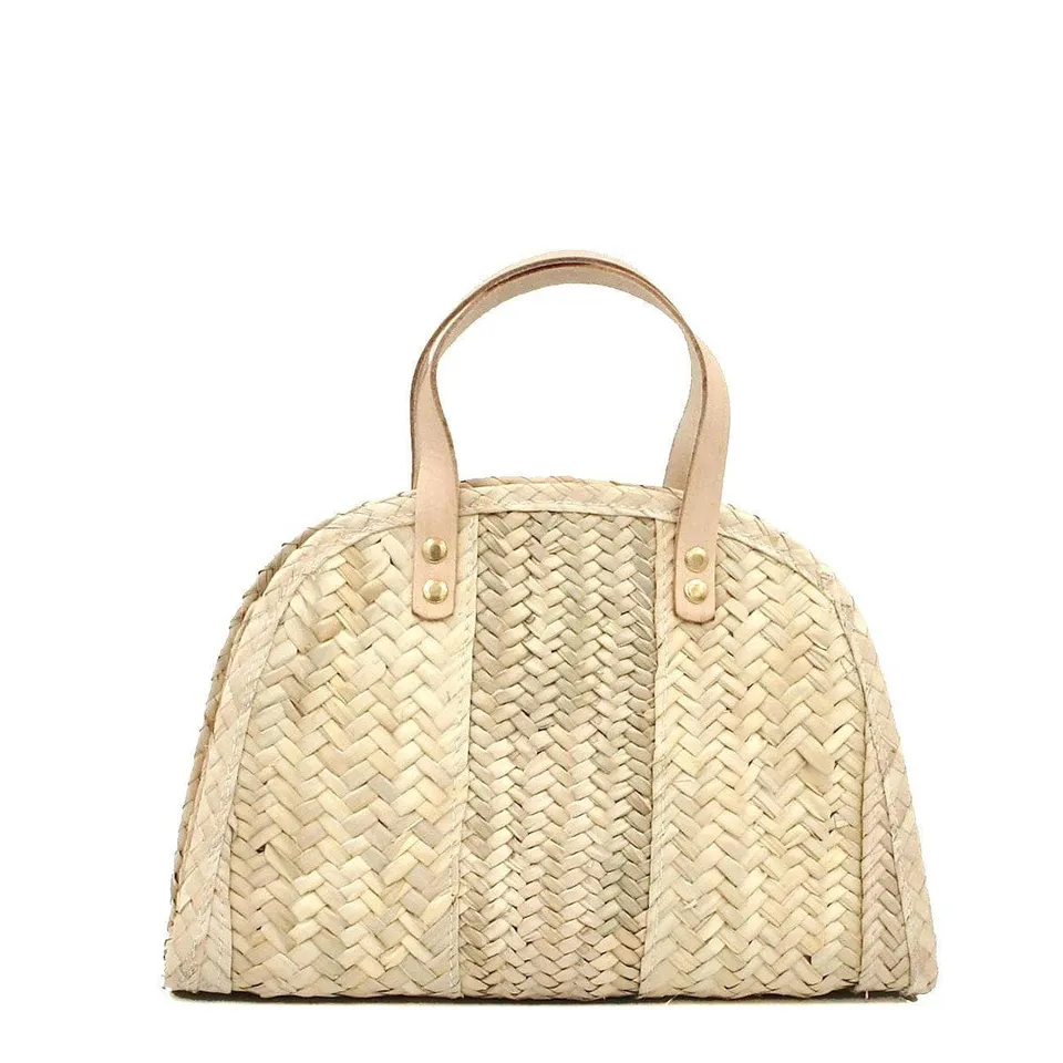 luisa-paix-o-accessoires-du-portugal-sac-paille-tress-e-anses-cuir image 1