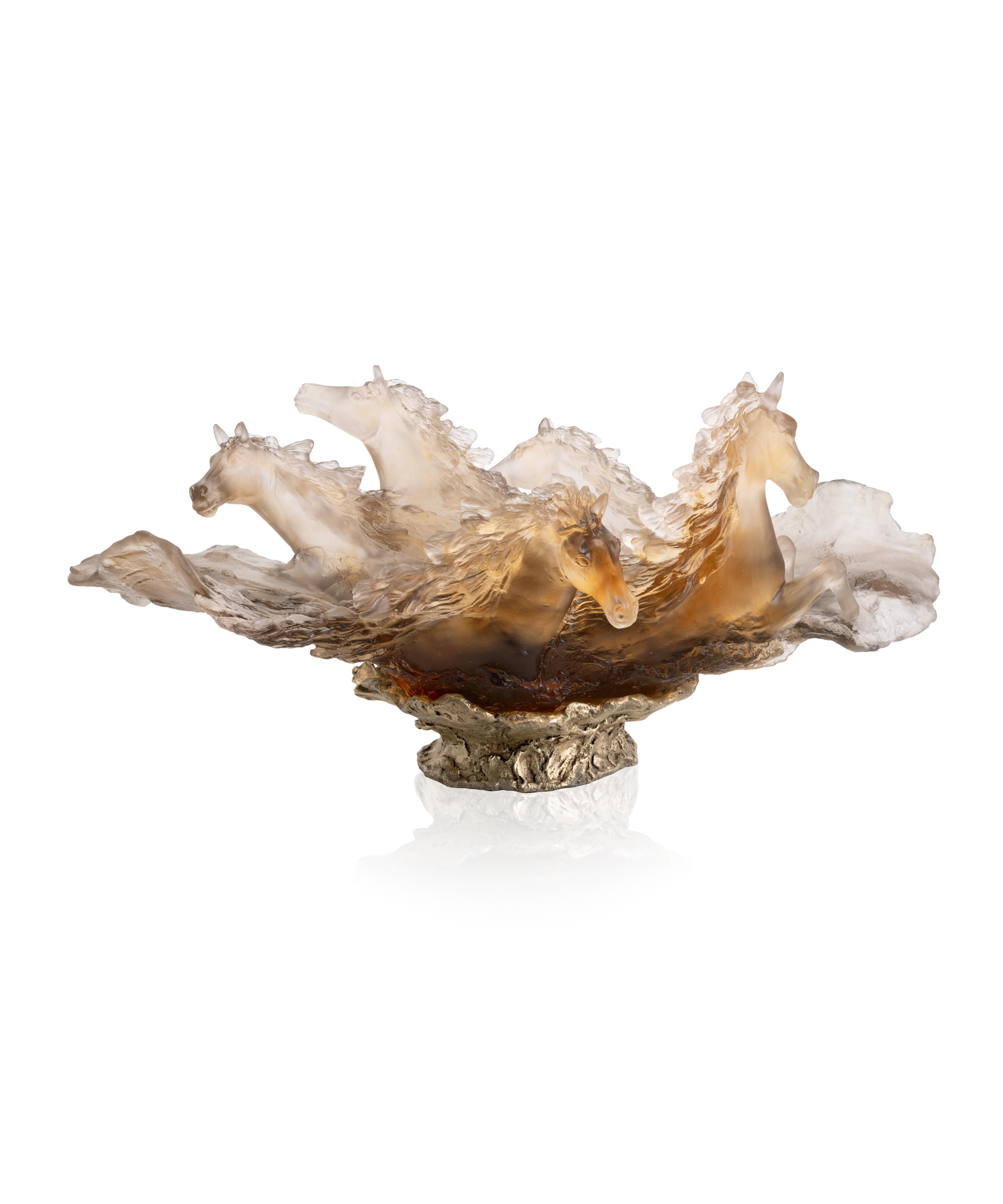 daum-d-coration-cavalcade-centre-de-table-brun-glac-125ex image 1