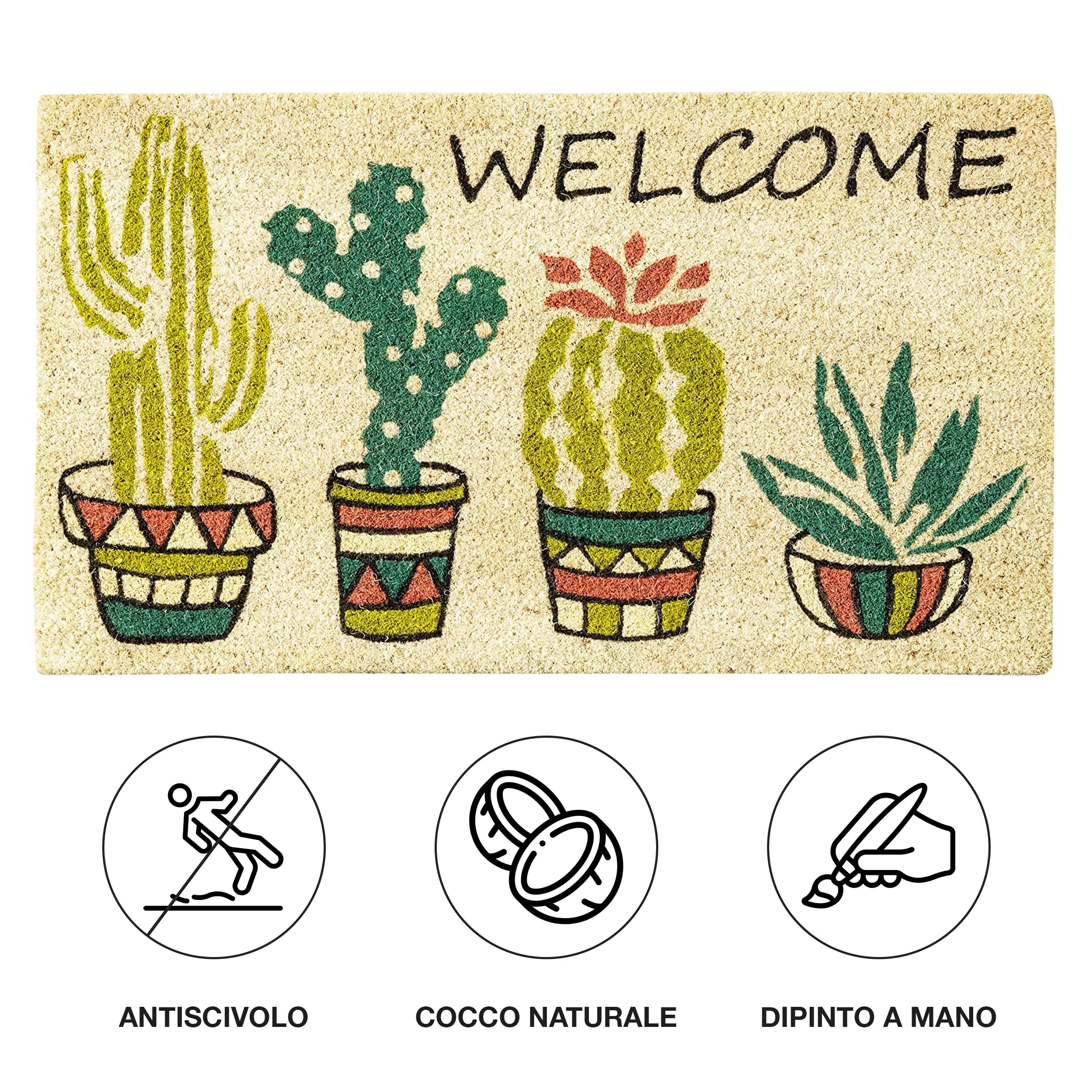 baroni-home-tessile-casa-paillasson-coco-cactus-welcome-70x40-cm image 3