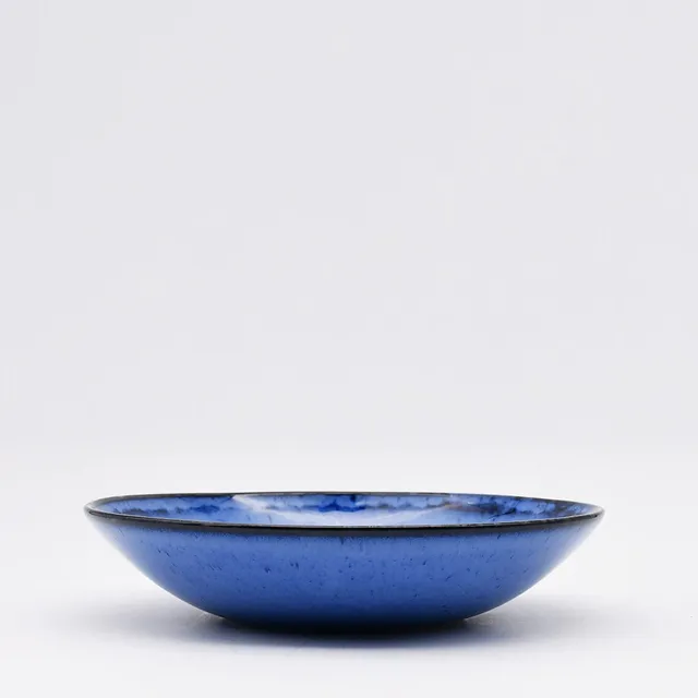luisa-paix-o-amazonia-assiette-creuse-gr-s-bleue-22-cm image 1