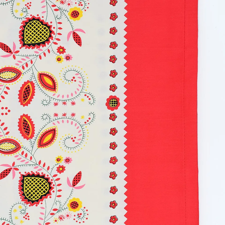 luisa-paix-o-galo-nappe-coton-rouge-rectangulaire-200x150cm image 1