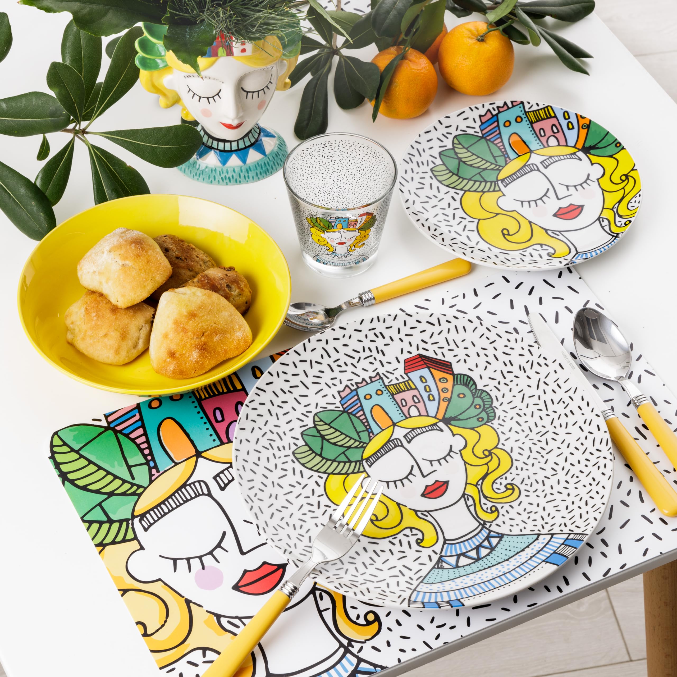 baroni-home-cucina-service-18-assiettes-city-girl-6-pers image 4