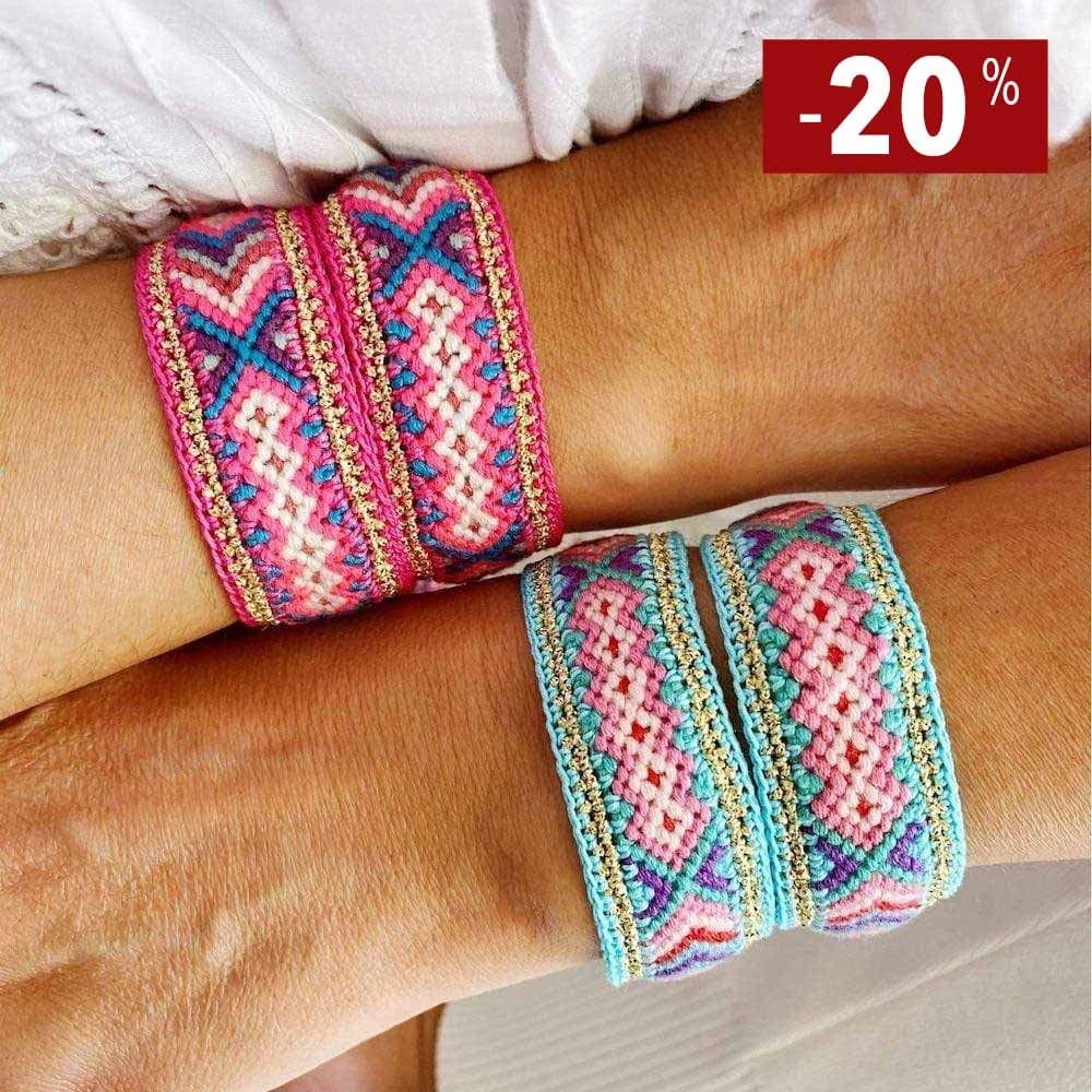 luisa-paix-o-bracelet-macram-rose-dor-18-22-cm-f-minin image 1