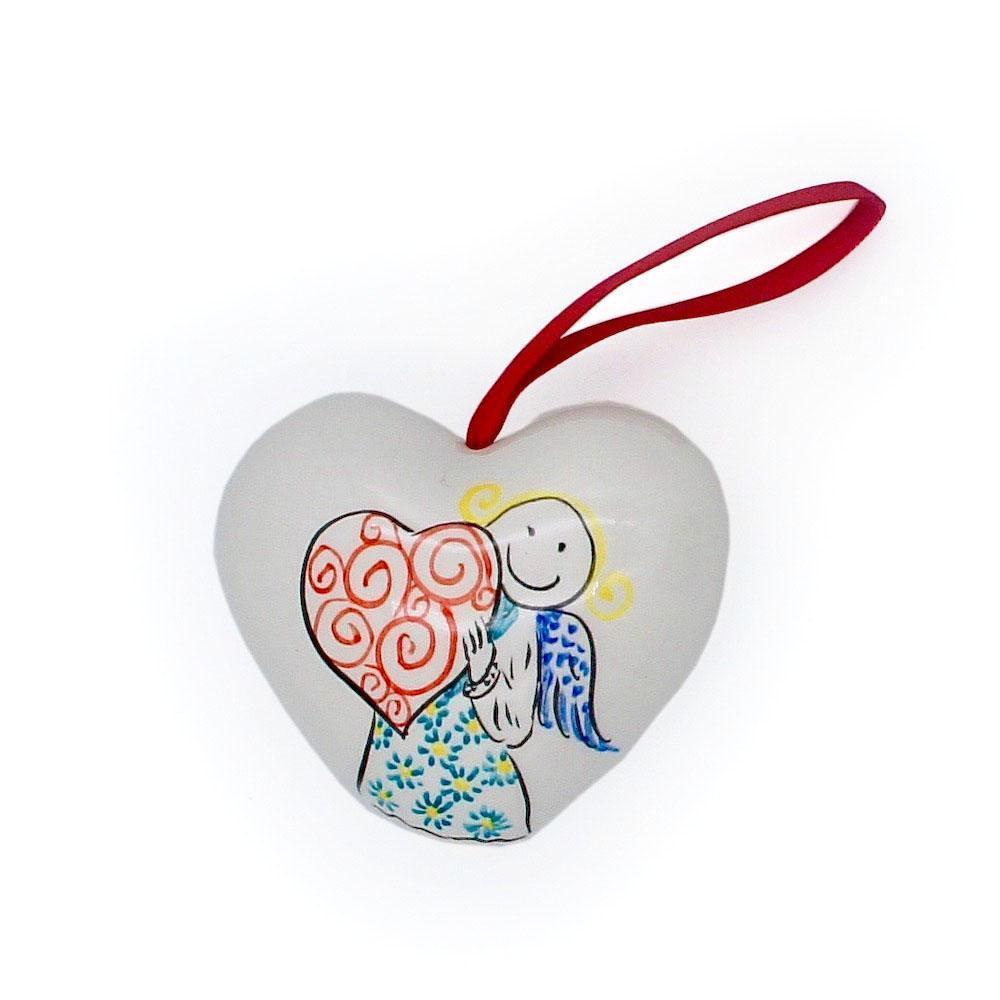 luisa-paix-o-anjo-coeur-c-ramique-peint-main-8-cm image 1