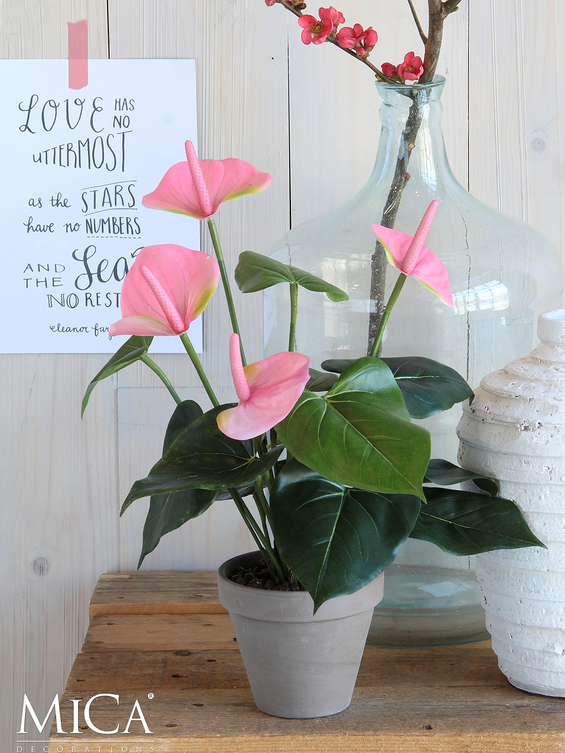 mica-decorations-anthurium-fleur-artificielle-rose-40-cm-en-pot image 5