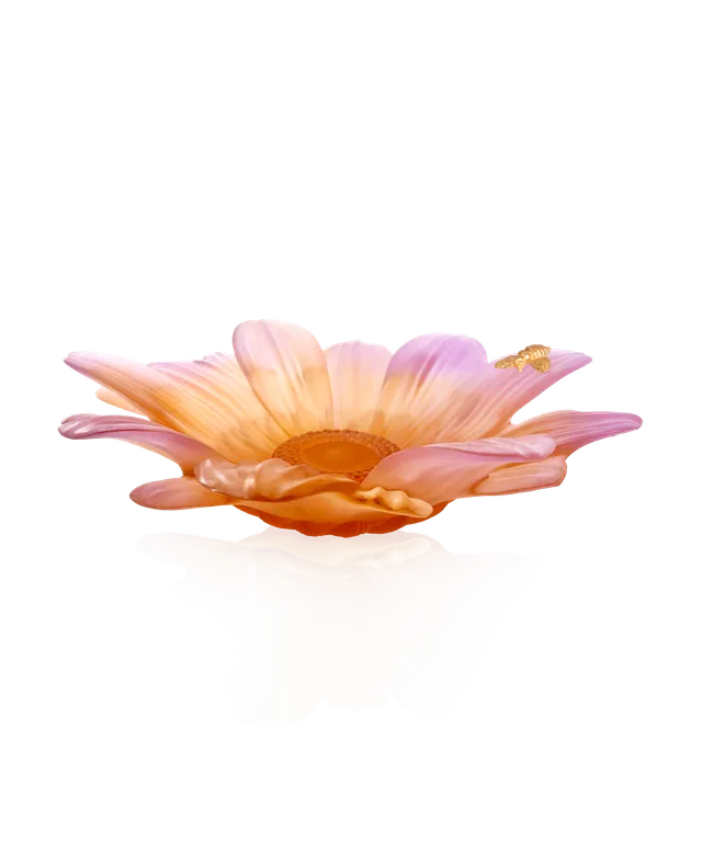 daum-or-d-abeille-centre-de-table-feuille-d-or-175-ex image 1
