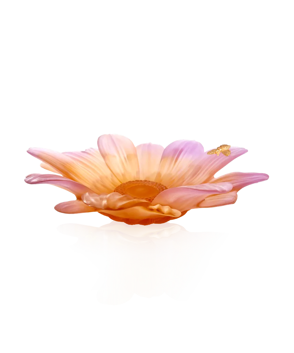 daum-or-d-abeille-centre-de-table-feuille-d-or-175-ex image 1