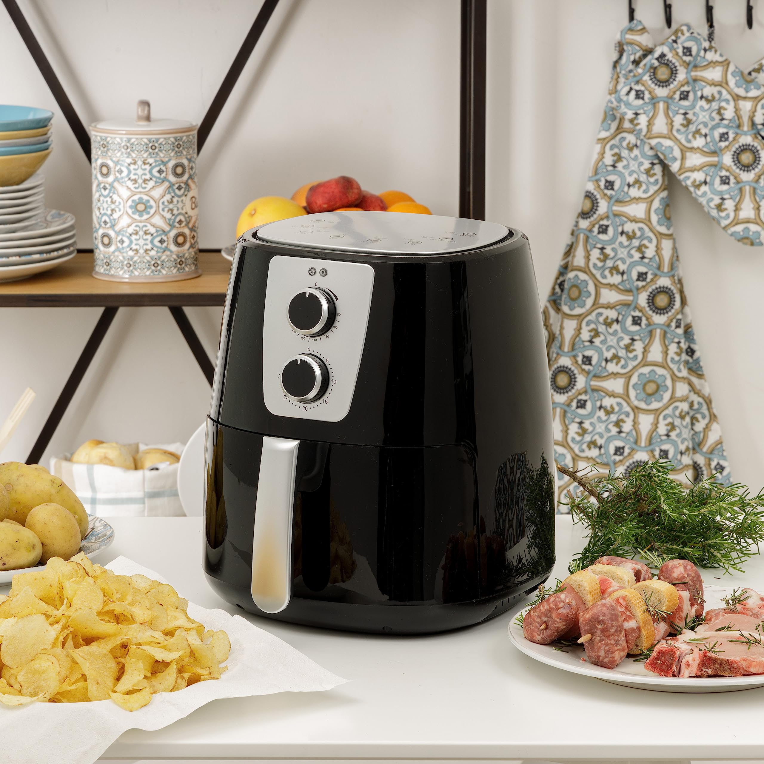baroni-home-cucina-friteuse-sans-huile-5-2-l-1300w-air-chaud image 3