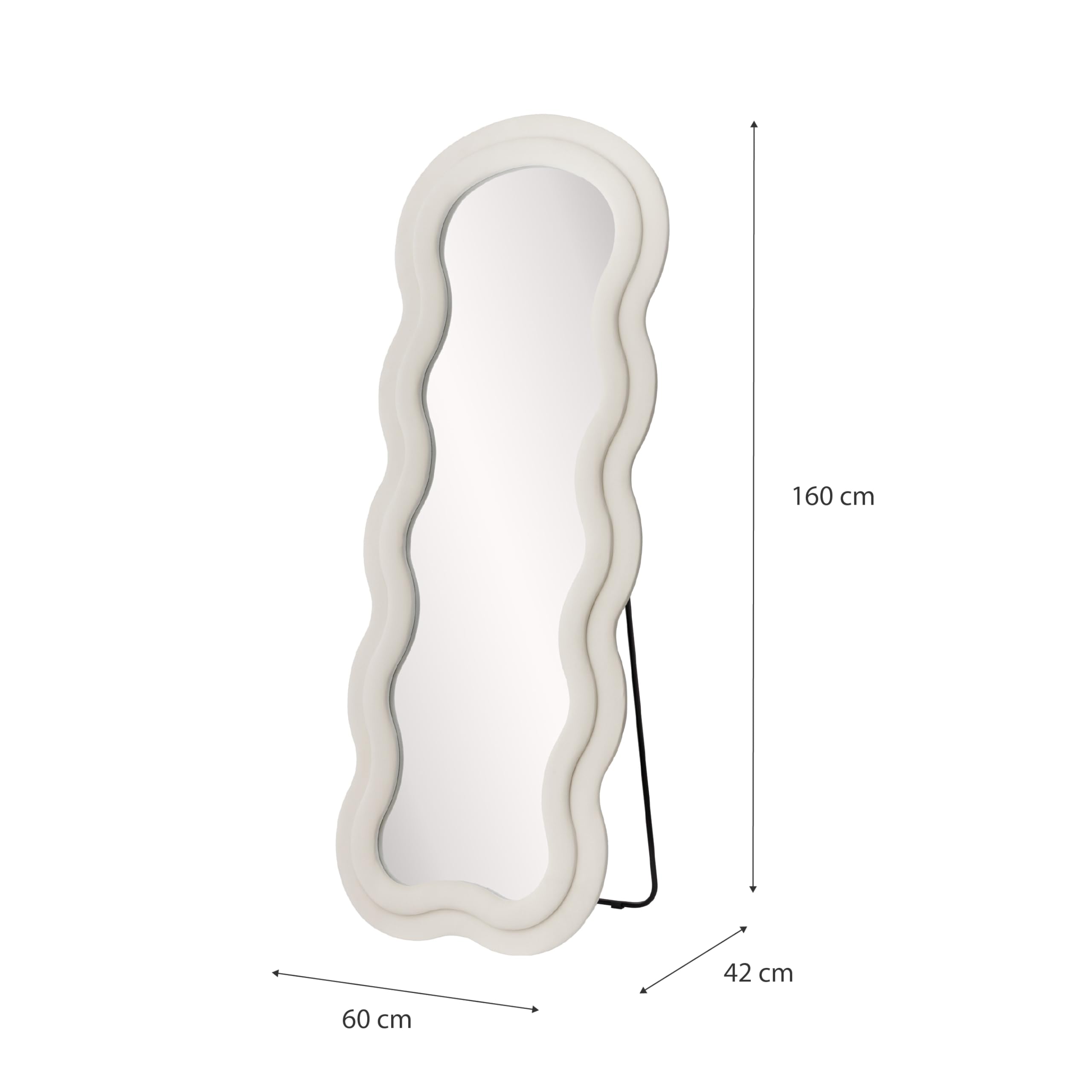 baroni-home-specchi-miroir-sur-pied-160x60-cm-velours-beige image 3