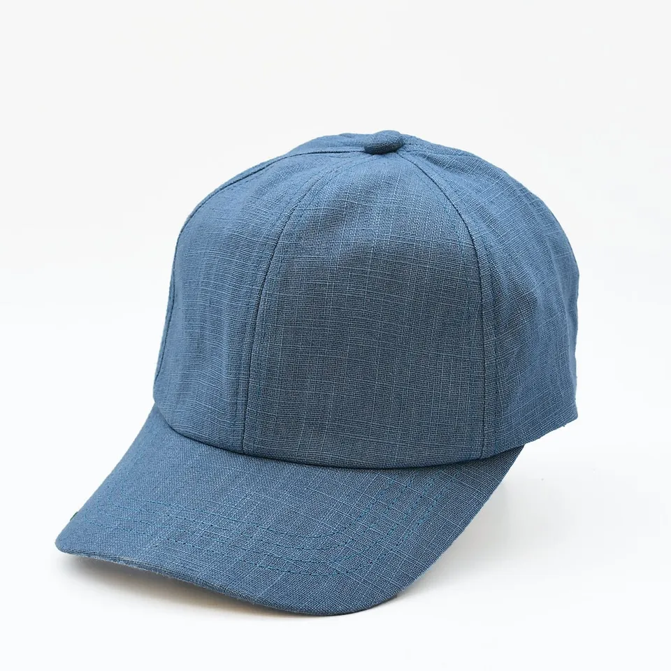 luisa-paix-o-casquette-en-lin-bleu-taille-unique-55-61-ajustable image 1
