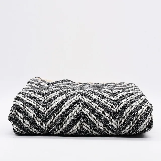 luisa-paix-o-espiga-plaid-coton-gris-200x135cm image 1