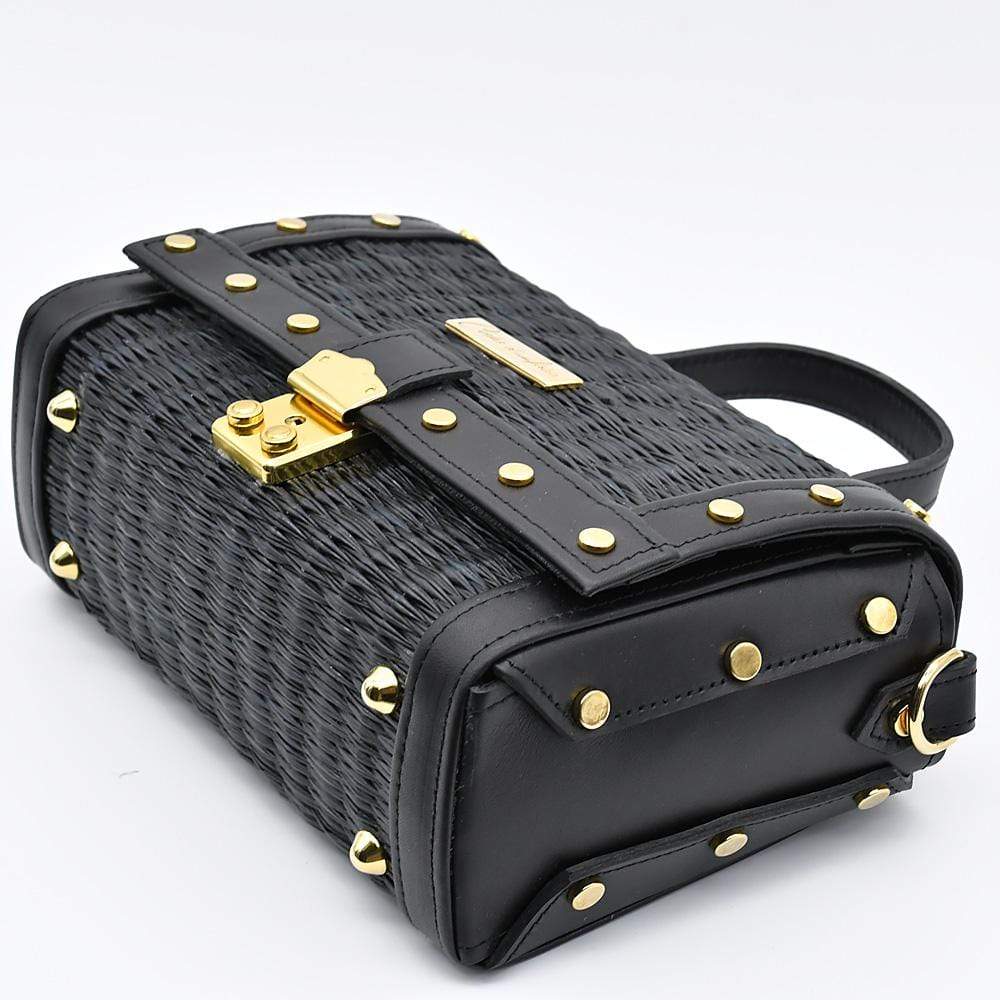 luisa-paix-o-sac-jonc-cuir-noir-24cm-bandouli-re image 4