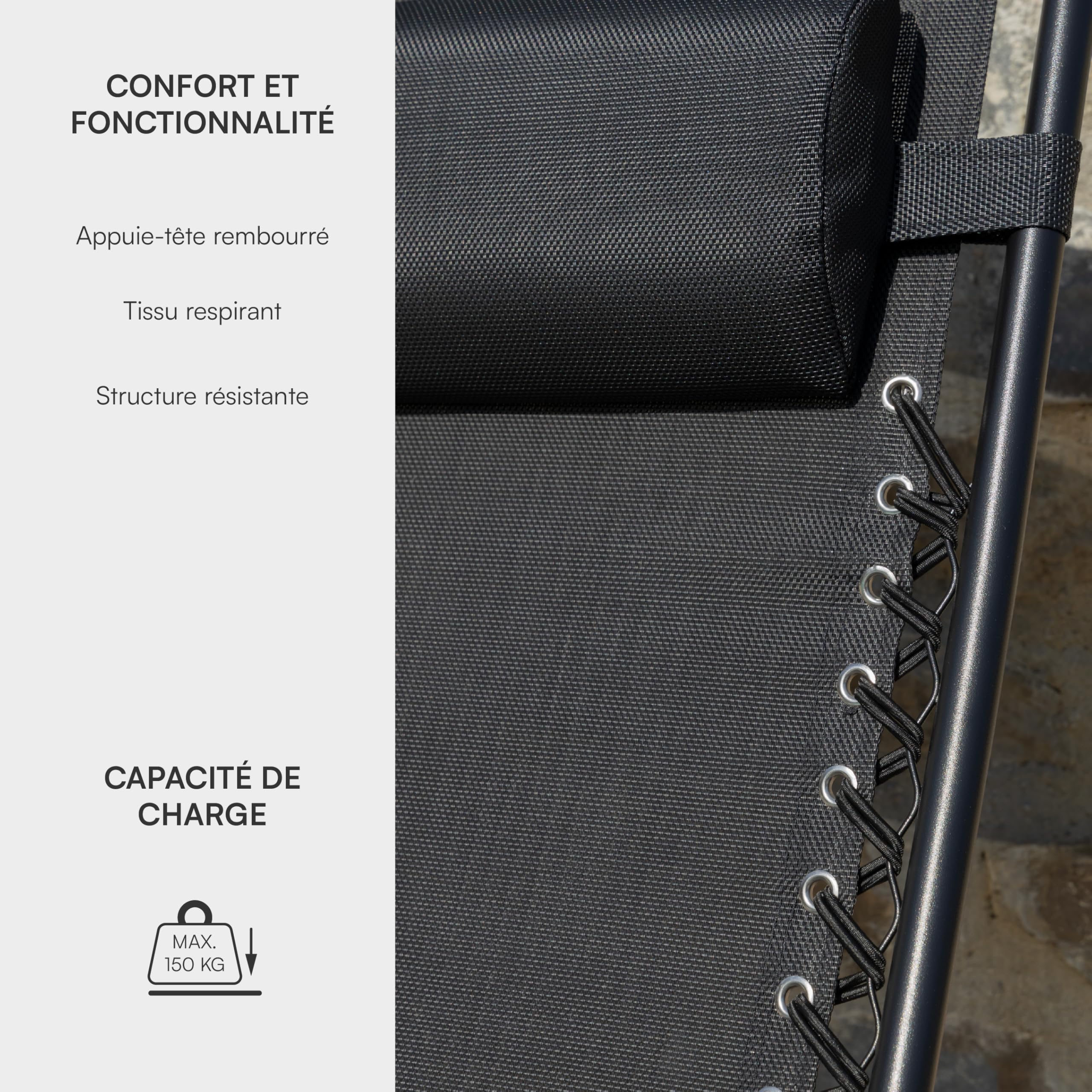 baroni-home-outdoor-chaise-longue-zero-gravity-noire-165x65-cm image 5