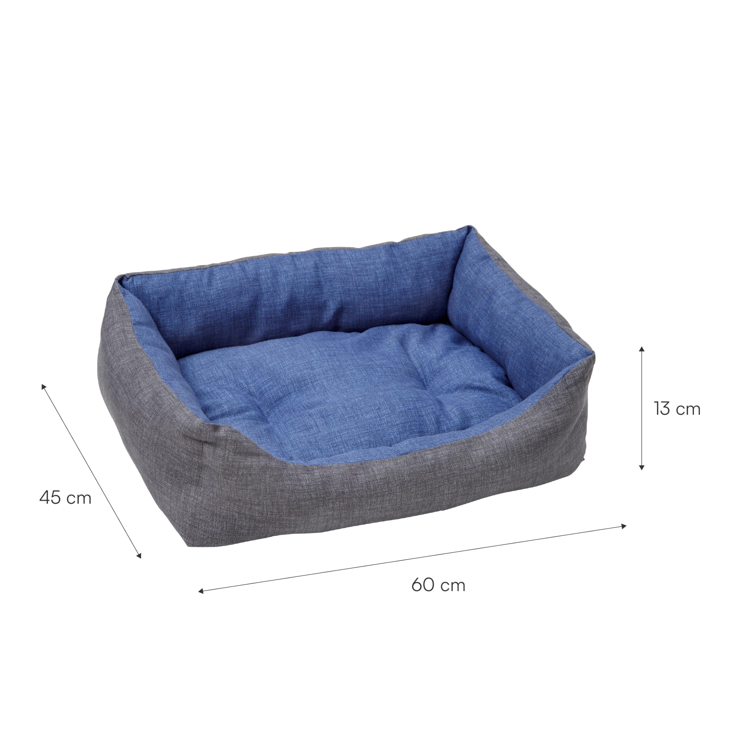 baroni-home-pet-lit-chien-s-gris-bleu-45x60-cm-lavable image 3