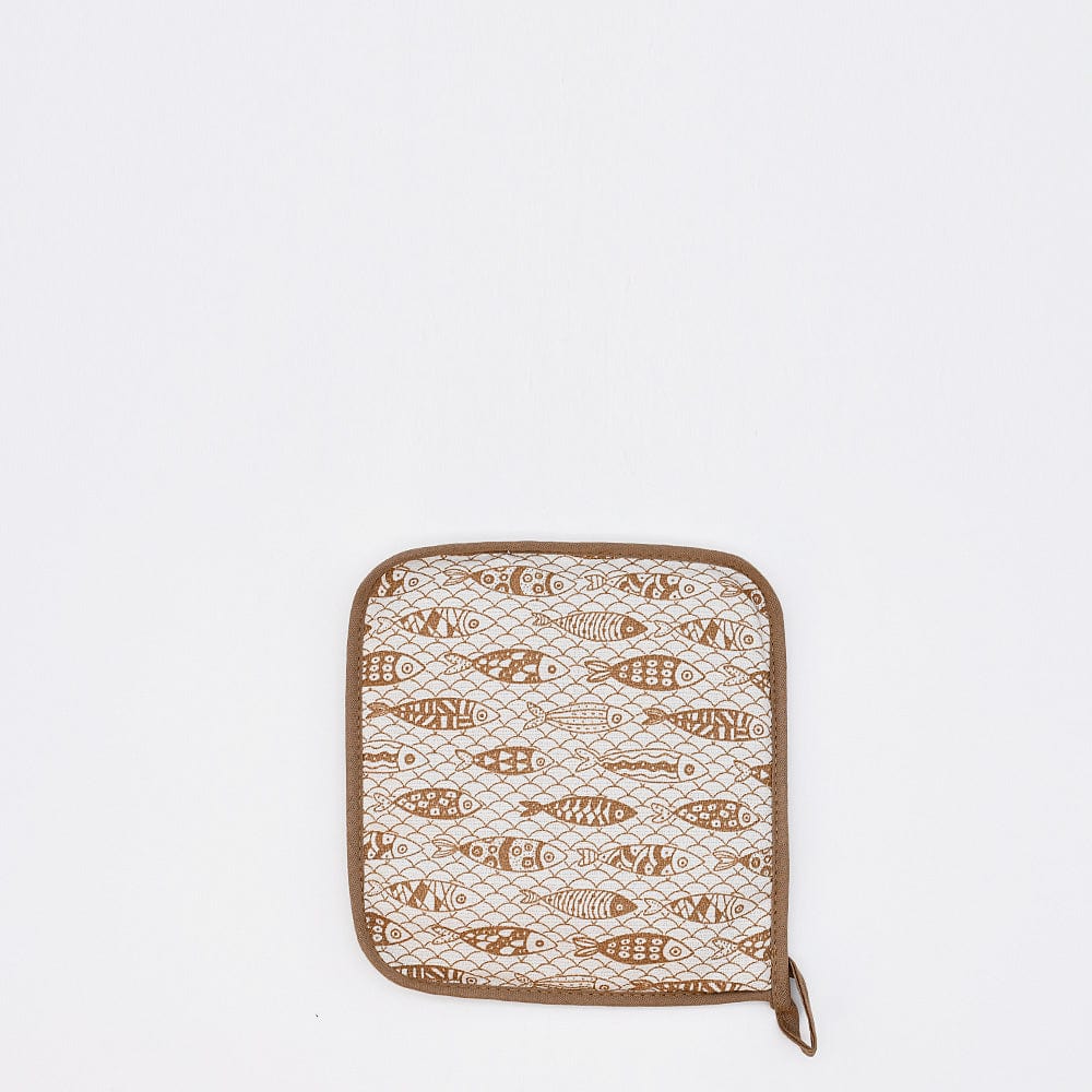 luisa-paix-o-sardinhas-manique-coton-marron-16x28cm image 1