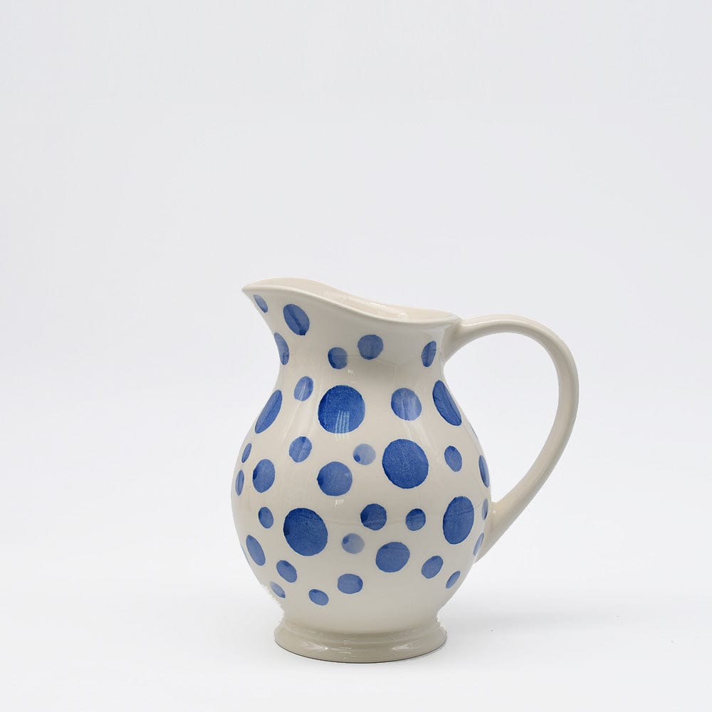 luisa-paix-o-vaisselle-portugaise-pichet-pois-c-ramique-bleu-18cm image 1