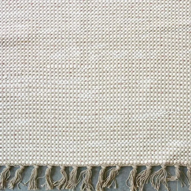 luisa-paix-o-tapis-coton-140x70-beige-et-blanc-frang image 1