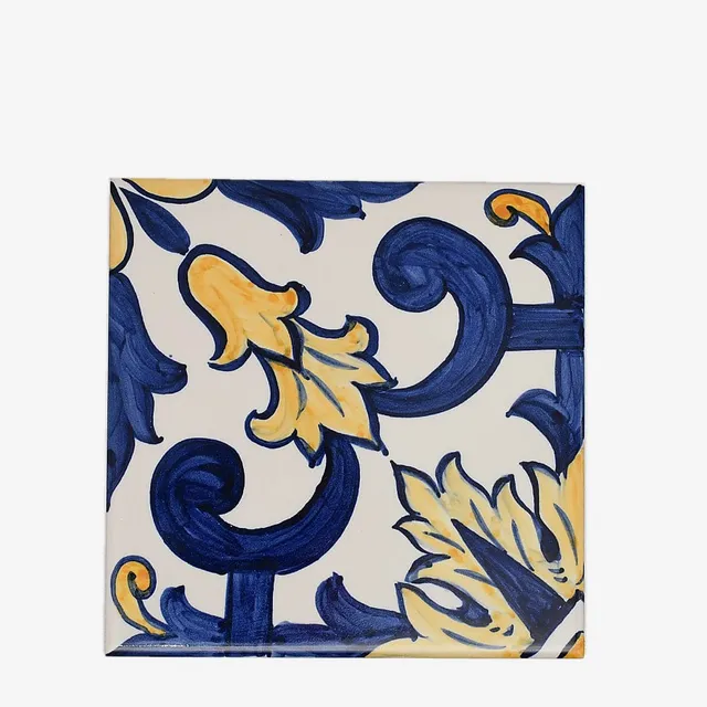 luisa-paix-o-azulejo-padr-o-14x14cm-peint-main image 1