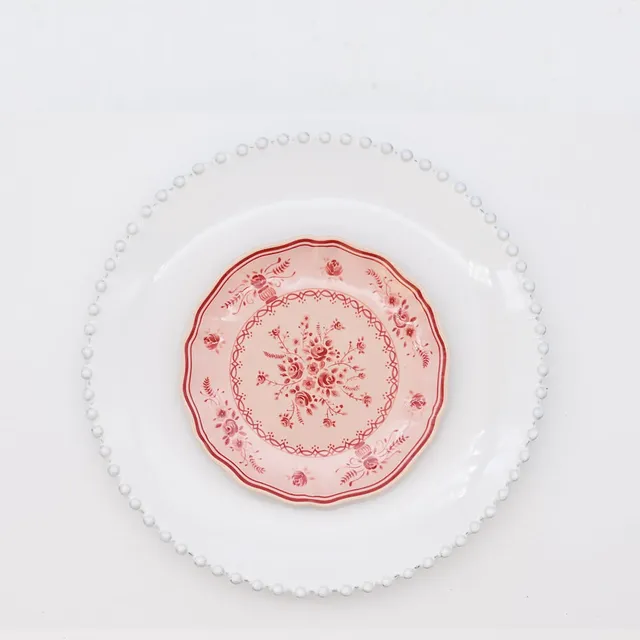 luisa-paix-o-pearl-vila-duo-assiettes-blanc-rose-17-cm image 1