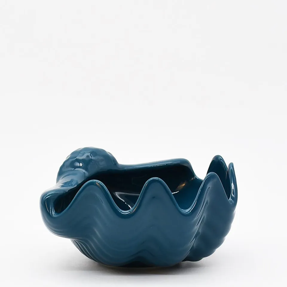 luisa-paix-o-coquillage-c-ramique-bleu-p-trole-16cm image 1
