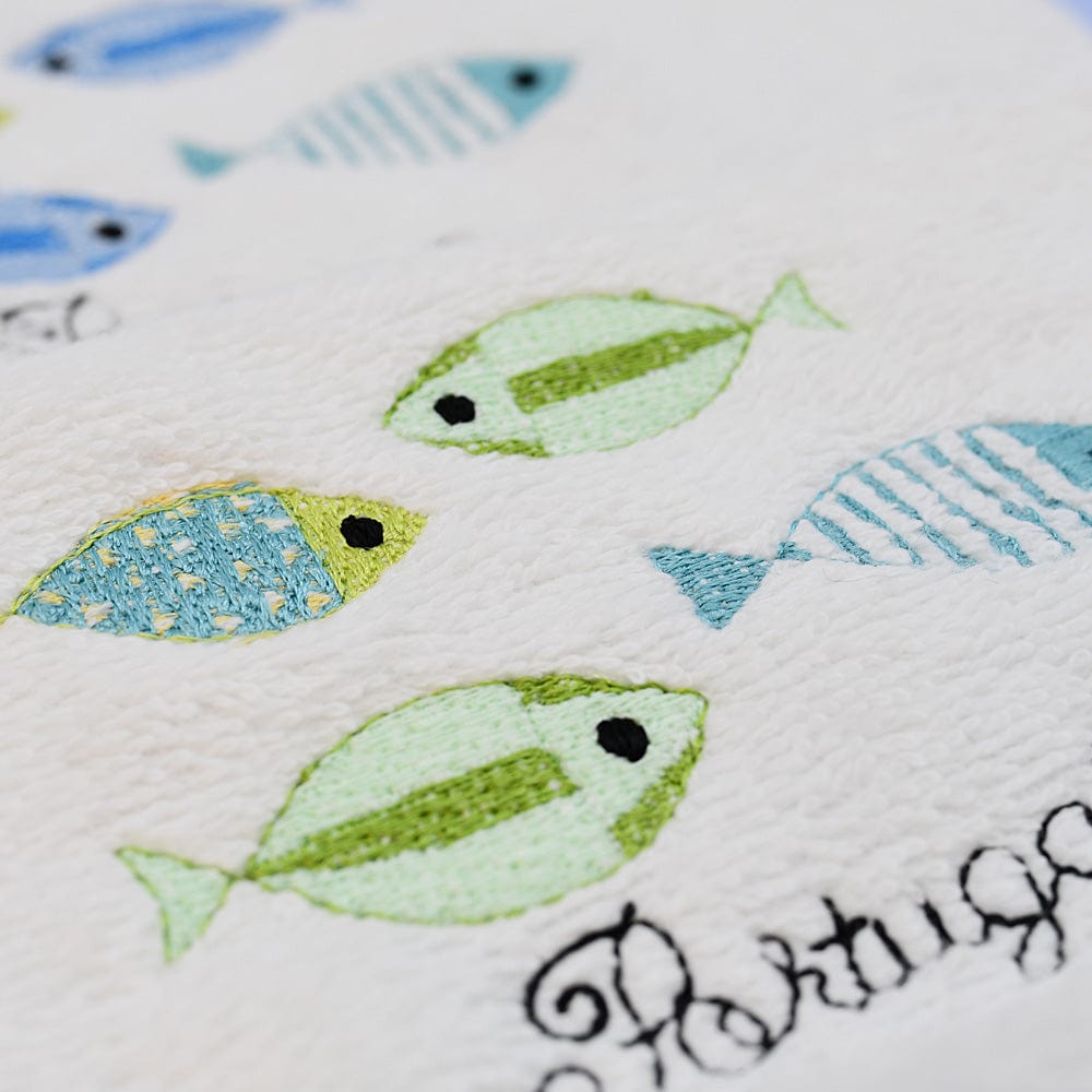 luisa-paix-o-sardinhas-bavoir-coton-vert-brod-sardines image 3