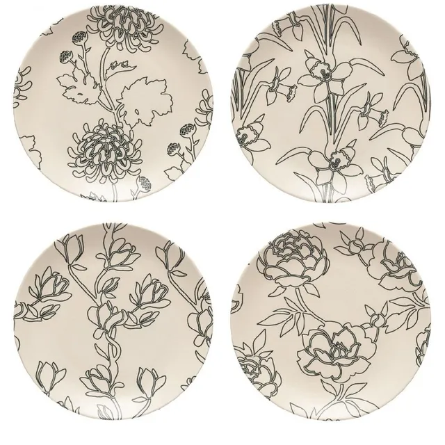 luisa-paix-o-l-ments-4-assiettes-gr-s-21-cm image 1