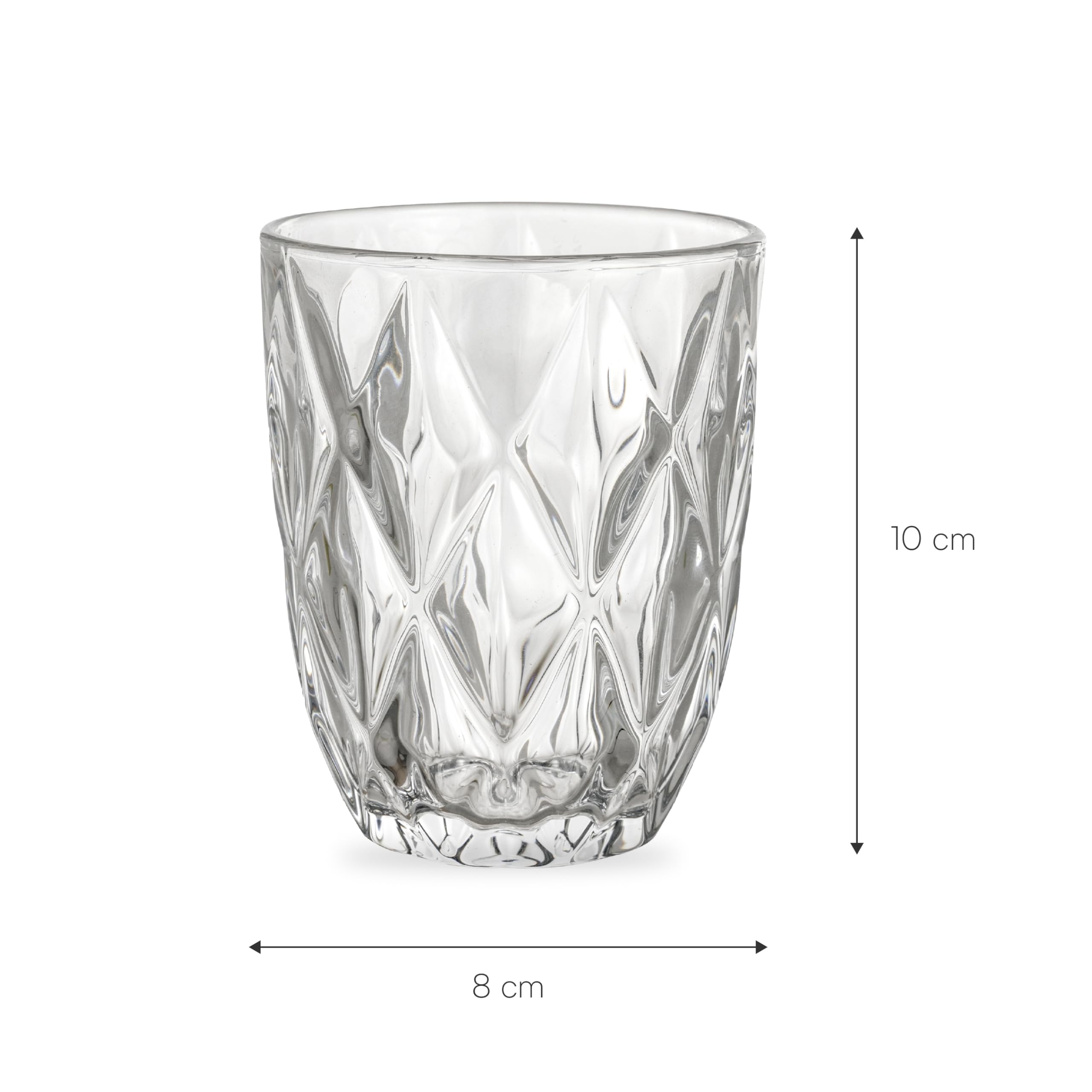 baroni-home-cucina-lot-6-verres-grands-losanges-30cl image 4
