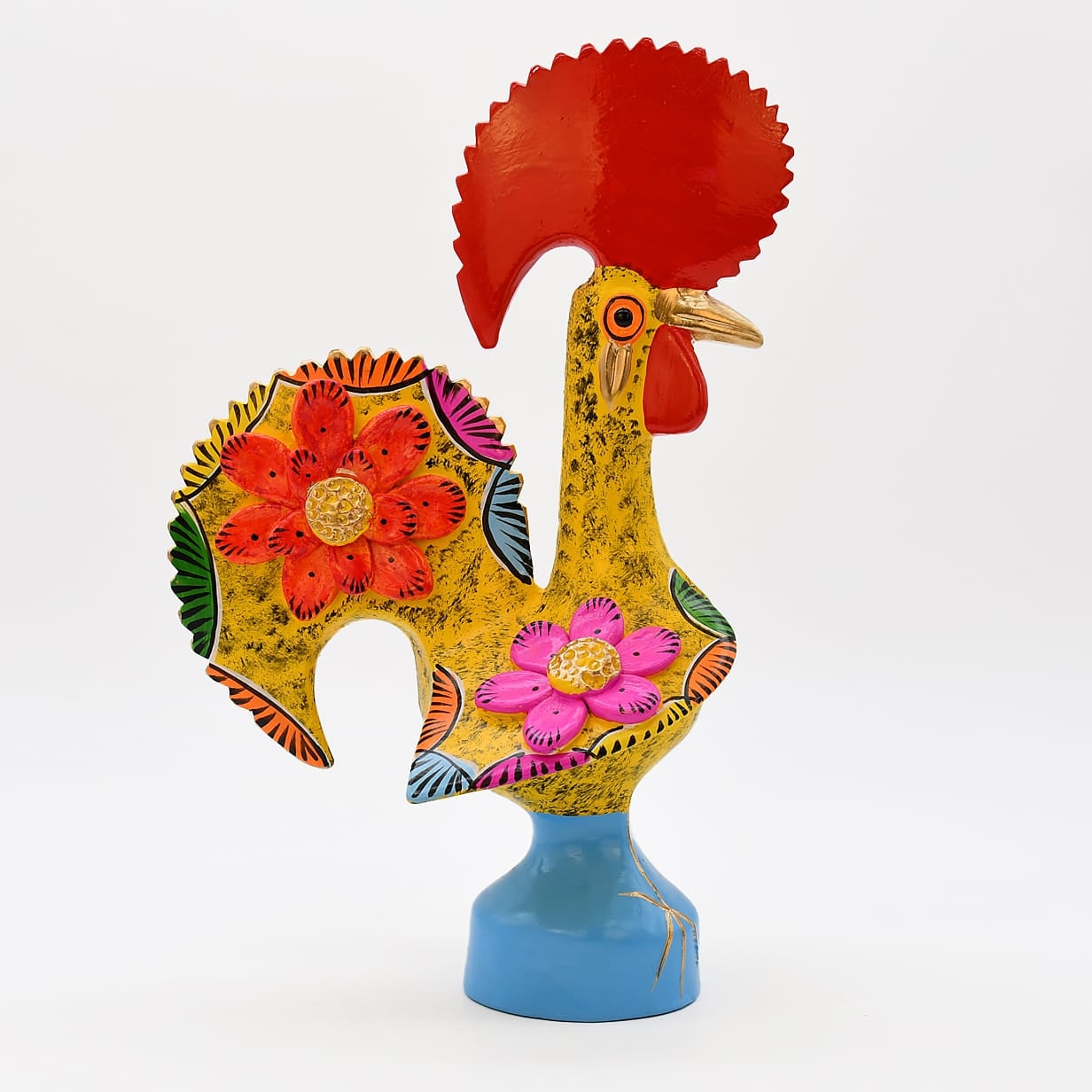 luisa-paix-o-coq-de-barcelos-25cm-jaune-figurine-d-co-portugaise image 3