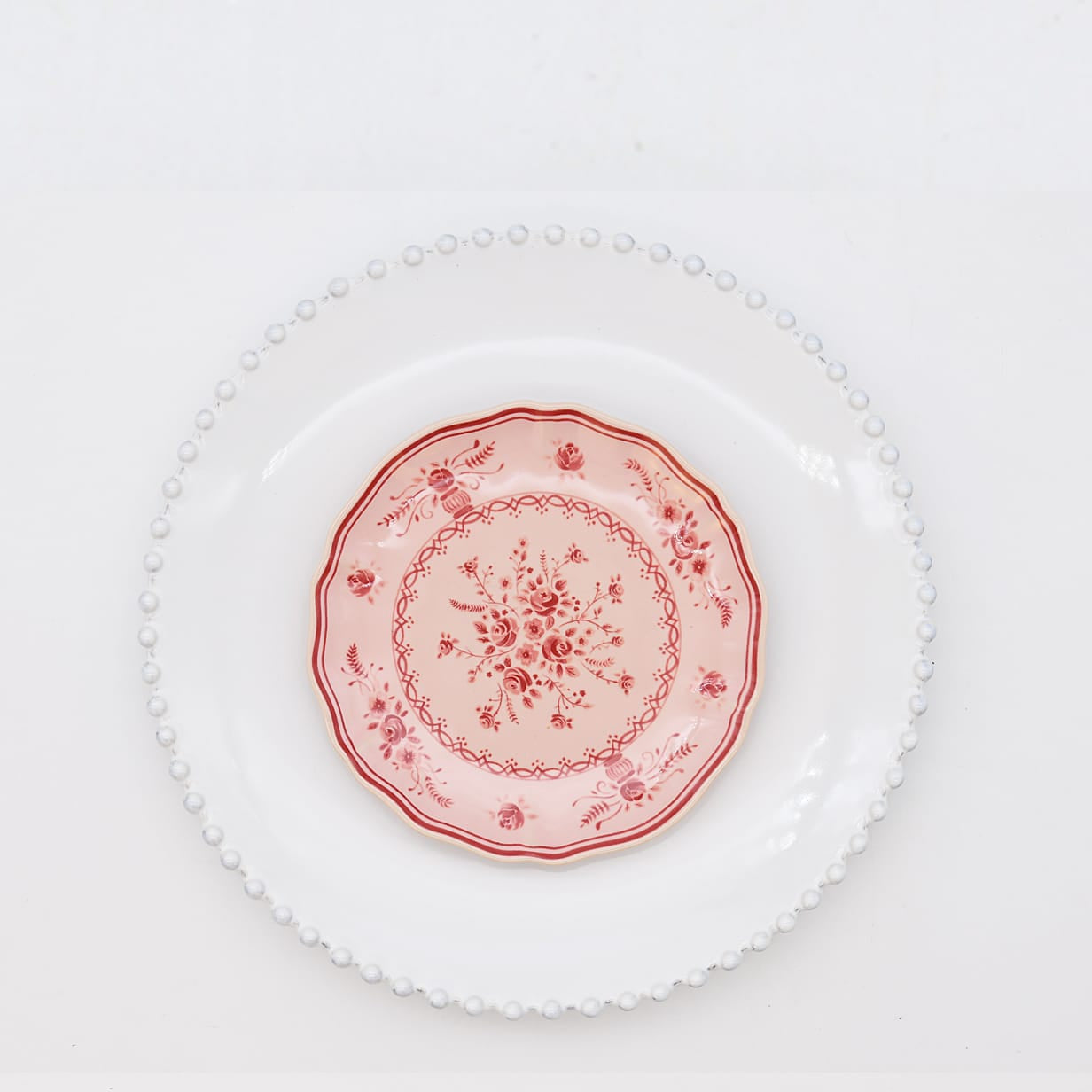 luisa-paix-o-pearl-vila-duo-assiettes-blanc-rose-17-cm image 1
