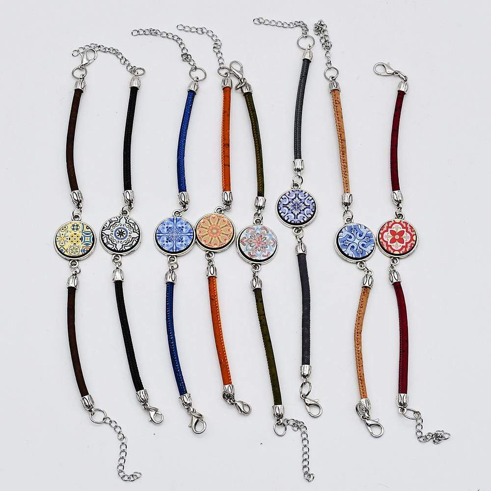 luisa-paix-o-bracelet-coton-azulejo-noir-8-22-cm-fantaisie image 3