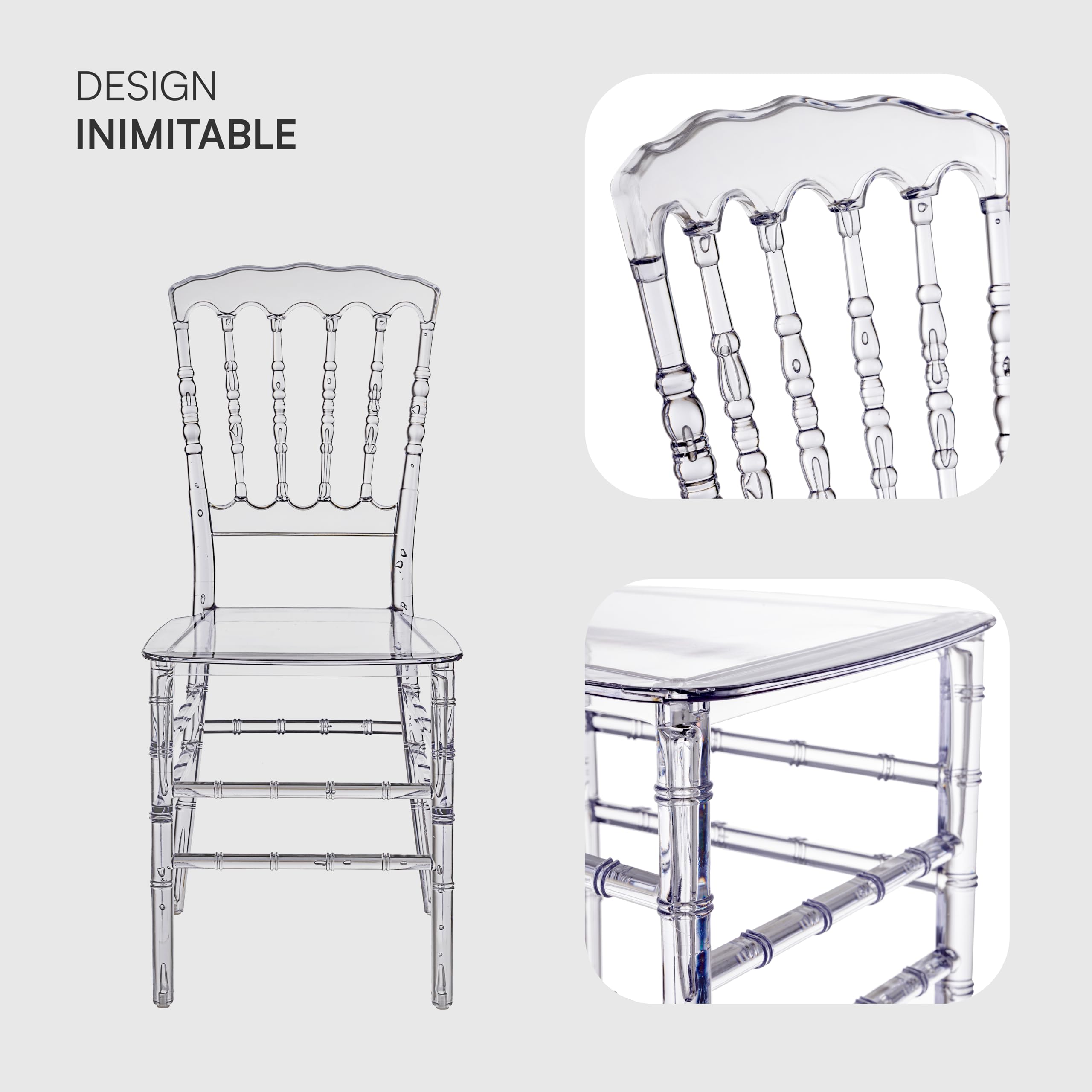 baroni-home-sedie-set-4-chaises-polycarbonate-transparent-bambou image 4