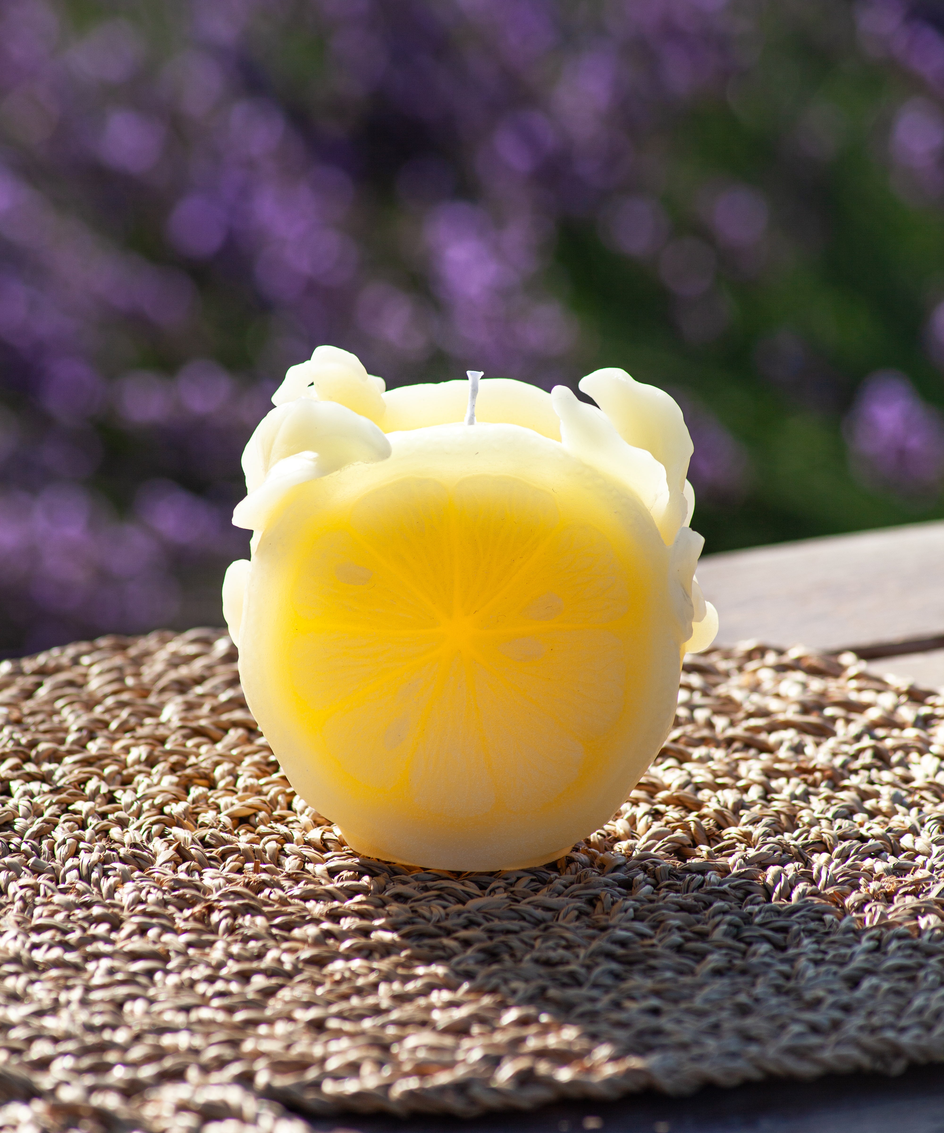 daum-d-coration-cristal-citrus-bougie-jaune image 2