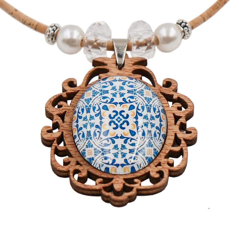 luisa-paix-o-bijoux-collier-li-ge-pendentif-azulejos-bois image 3