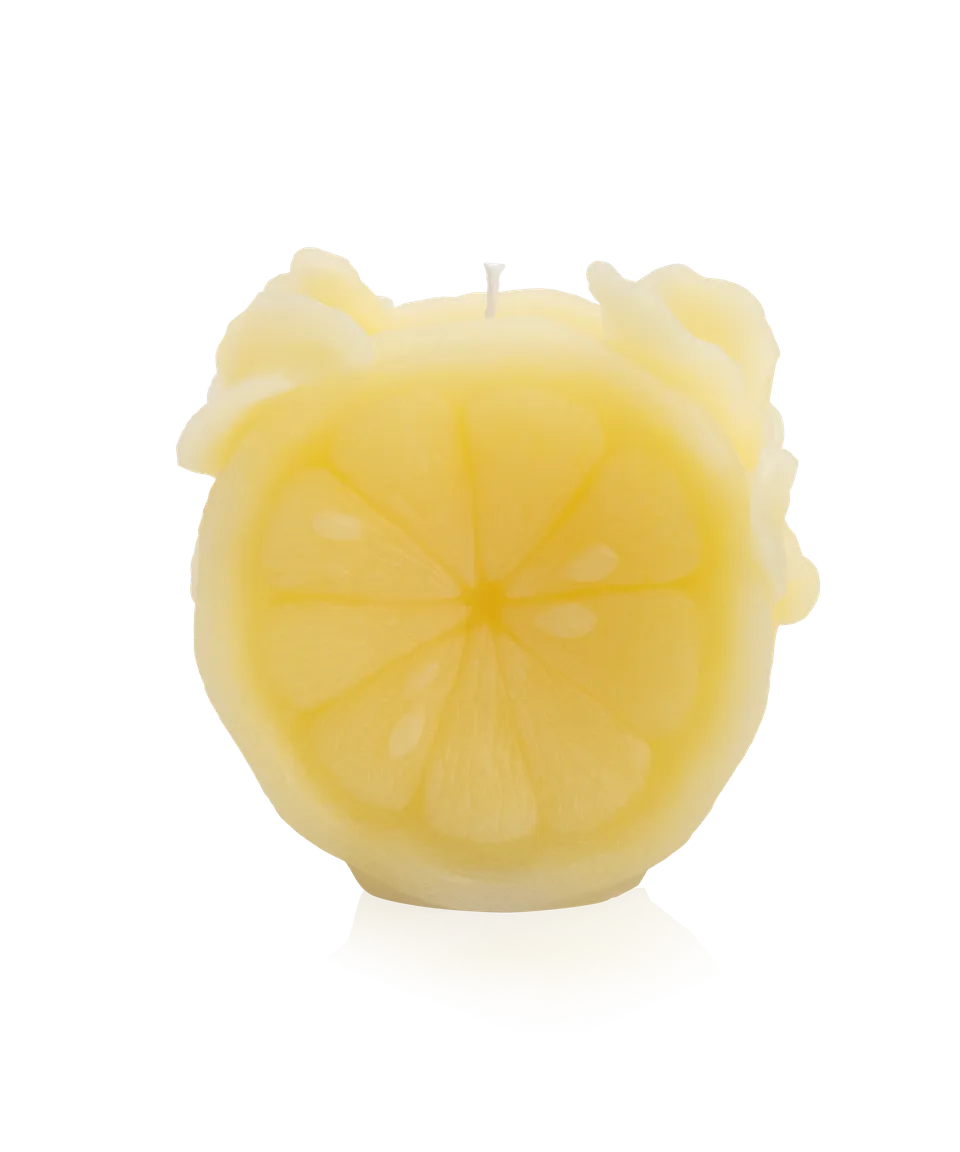daum-d-coration-cristal-citrus-bougie-jaune image 1