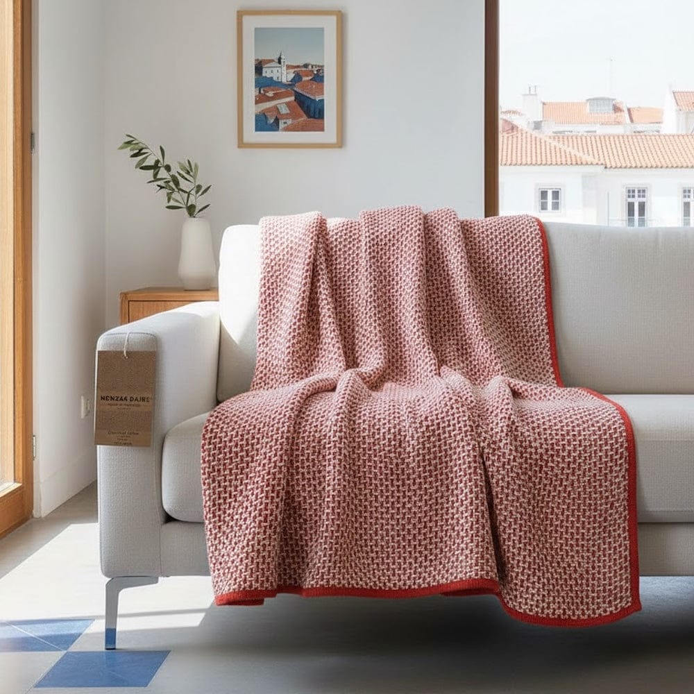 luisa-paix-o-plaid-coton-rouge-maxi-220x170-cm-pur-coton image 2