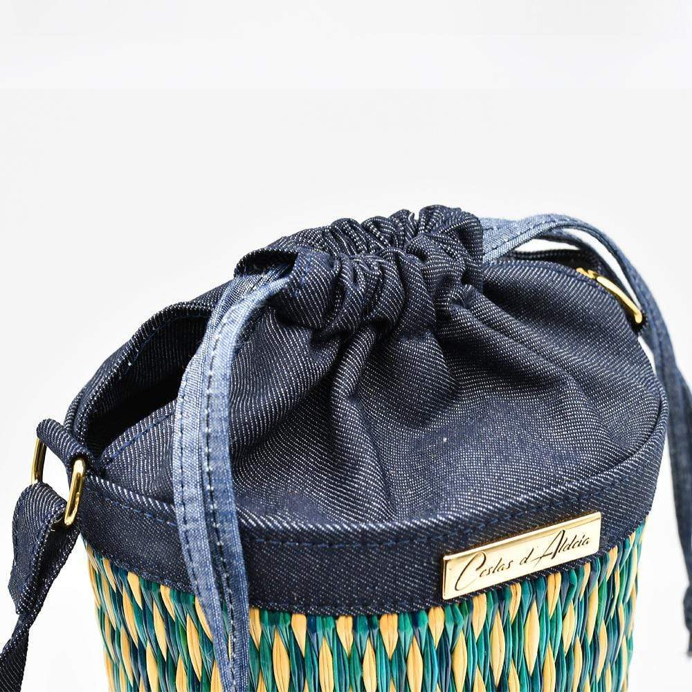 luisa-paix-o-sac-bandouli-re-denim-jonc-vert-21x17-cm image 3