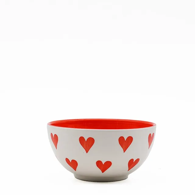 luisa-paix-o-namorados-bol-c-ramique-17-cm-orange image 1