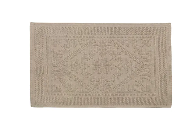 baroni-home-tapis-bain-coton-taupe-50-x-80-cm image 1