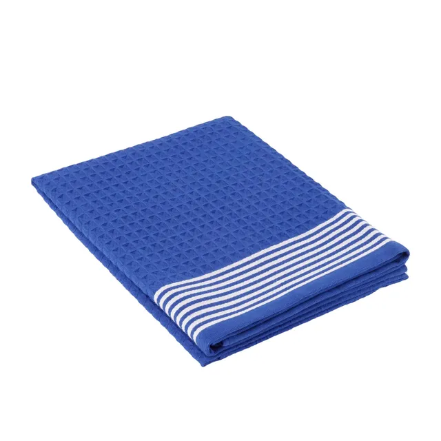 baroni-home-outdoor-serviette-plage-nid-d-abeille-bleu-royal-90x160 image 1