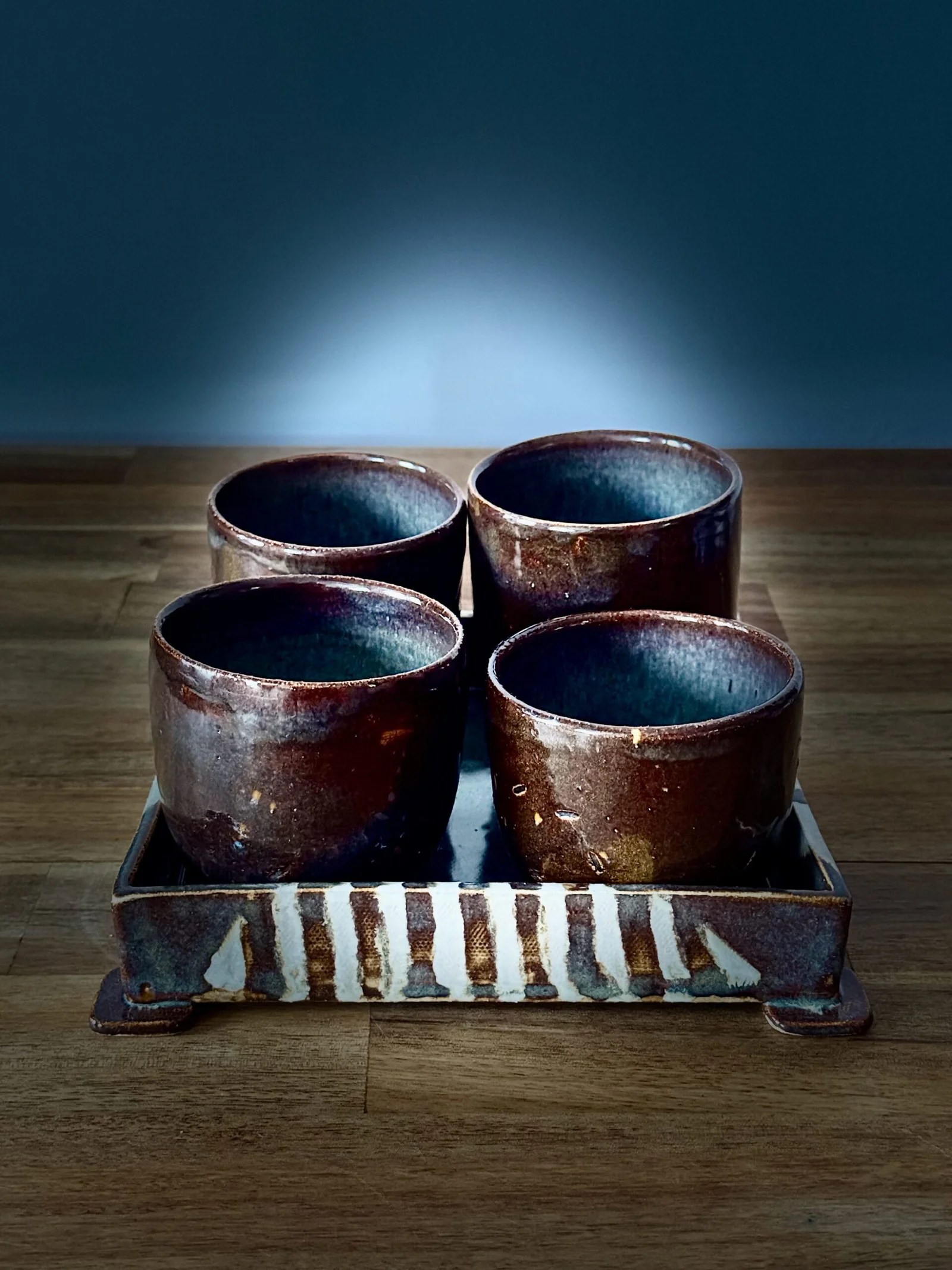 l-atelier-c-crescendo-4-tasses-gr-s-brunes-plateau image 8