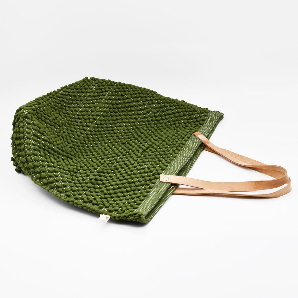 luisa-paix-o-sac-fourre-tout-paule-vert-anses-cuir-50-cm image 2