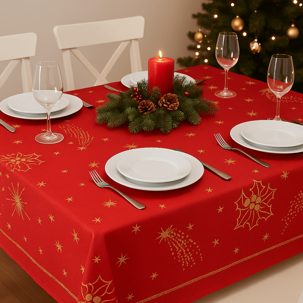 luisa-paix-o-festas-nappe-coton-rouge-150x150cm image 2
