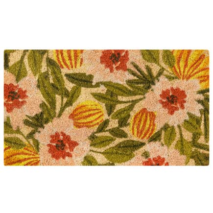 baroni-home-tessile-casa-paillasson-coco-fleurs-tons-chauds-70x40-cm image 1