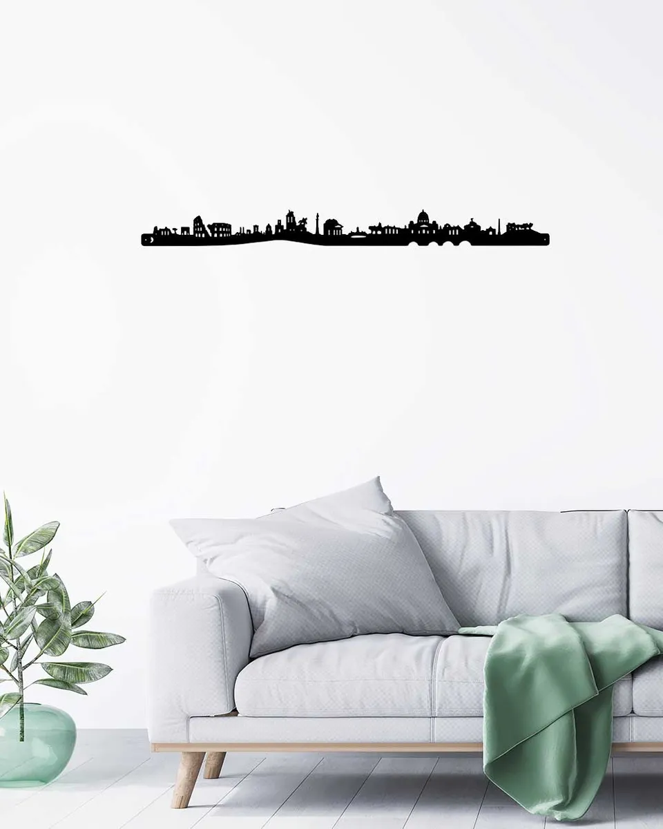 je-suis-art-skylines-monde-skyline-rome-tableau-silhouette image 1