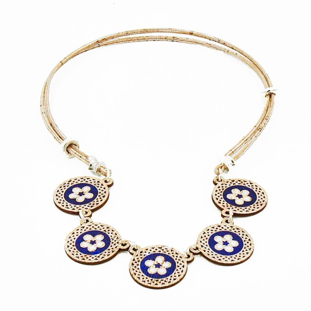 luisa-paix-o-flores-collier-en-li-ge-bleu-5-pendentifs image 3