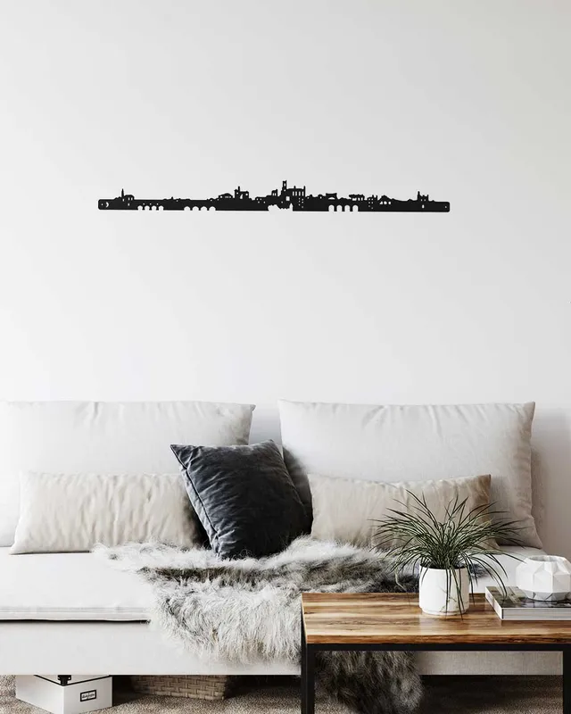 je-suis-art-skyline-albi-silhouette-murale-m-tal image 1
